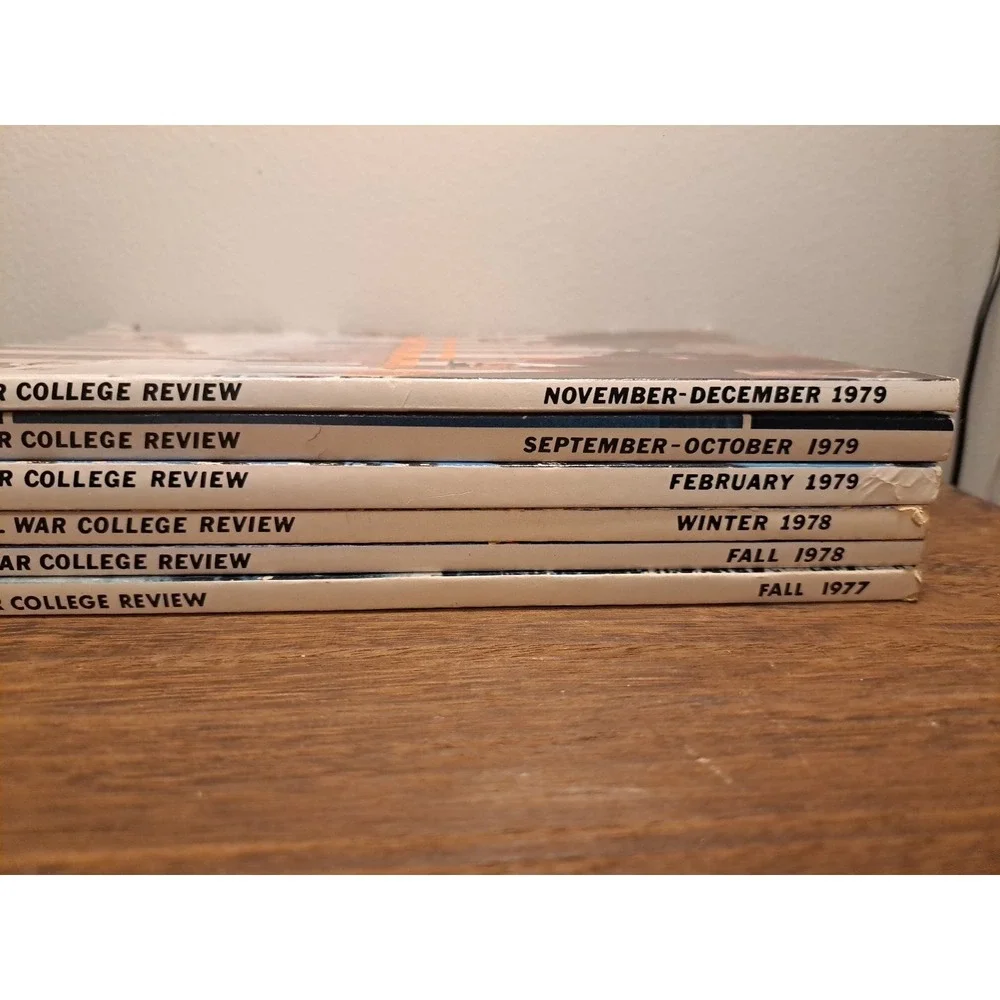Cold War Era Naval War College Review Lot(6) Military Strategy Journals 1977-79